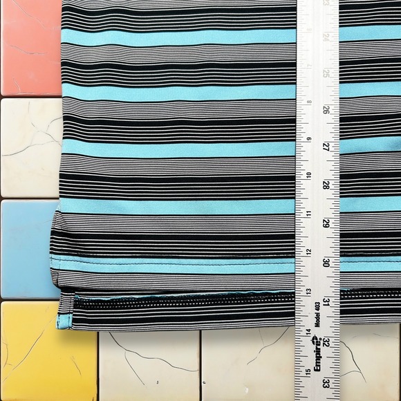 Peter‎ Millar Polo Shirt Mens XL Blue Black Striped Summer Comfort Golf Stretch - Picture 4 of 12